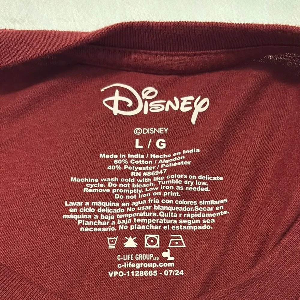 Disney Red Nightmare Before Christmas Tee SZ L short sleeve Halloween casual - Picture 3 of 11
